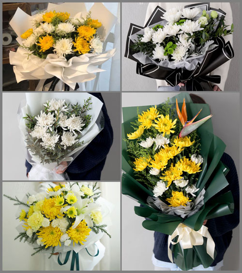 贵州毕节市七星关区对坡镇沟脚村白事花束代送
